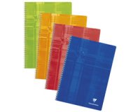 Cahier reliure intégrale 17x22 cm 120 pages grands carreaux - Assortis