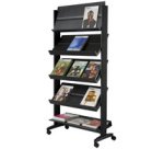 Porte-prospectus Uno easyDisplays, 5 étagères