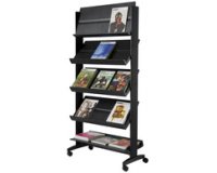 Porte-prospectus Uno easyDisplays, 5 étagères