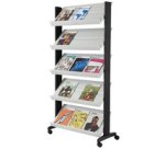 Porte-prospectus Uno easyDisplays, 5 étagères