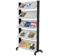 Porte-prospectus Uno easyDisplays, 5 étagères
