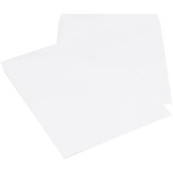 Pochette radio, 320 x 420 mm, kraft blanc