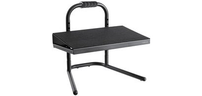 Repose-pieds, réglable en hauteur, noir