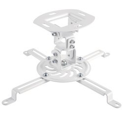 Support de plafond pour vidéoprojecteur, blanc