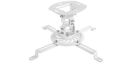 Support de plafond pour vidéoprojecteur, blanc