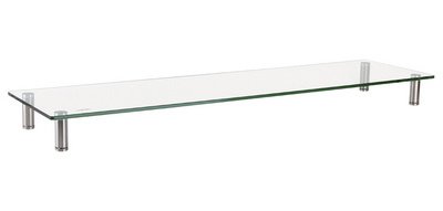 Support pour écran, extra large, acier / verre