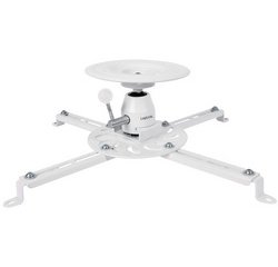 Support de plafond pour vidéoprojecteur, blanc