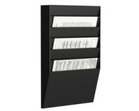 Wandsorteerder 6 vakken A4 landschap zwart