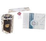 Ensemble de cire à cacheter, avec manche en bois