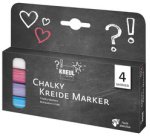 Marqueurs craie Chalky, Medium, kit de 4