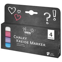 Marqueurs craie Chalky, Medium, kit de 4