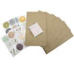 Calendrier de l'Avent 'sachets en papier uni', blanc