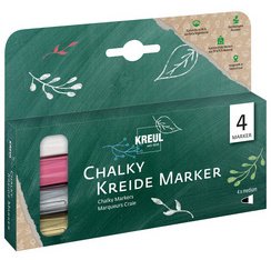 Marqueurs craie Chalky, Medium, kit de 4 Hiver