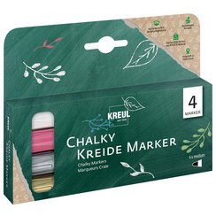 Marqueurs craie Chalky, Medium, kit de 4 Hiver