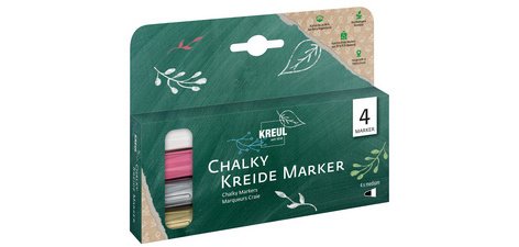 Marqueurs craie Chalky, Medium, set de 4