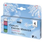 Marqueur craie Chalky, Medium, kit de 4 décoration de