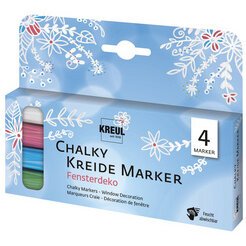 Marqueur craie Chalky, Medium, kit de 4 décoration de