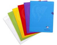 Cahier piqué Mimesys A4 96 pages grands carreaux couverture polypropylène