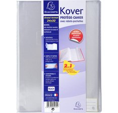 Protège-cahier translucide Kover® - 24x32cm - Incolore