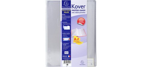 Protège-cahier translucide Kover® - 24x32cm