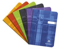 "clairefontaine staplebound small notebook plain ruling, a5" - assortment