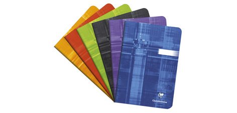 Carnet piqué A5 96 pages uni - Assortis