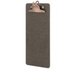 Securit rekening clipboard, bruin met RVS Clip, 27,8 x 11,4 cm