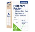 bloc papier pour chevalet de conférence, plat