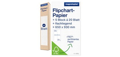 bloc papier pour chevalet de conférence, plat