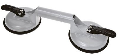 Ventouse de levage Aluminium, double, charge: 80/100 kg
