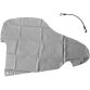 Housse de protection pour attelage de caravane, gris