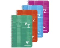 Répertoire spirale,110 x 170 mm,quadrillé 5x5