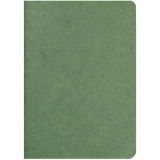 Age bag stapled notebook 48sh, a5, lined - green