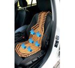 Couvre-siège de voiture en billes de bois, beige