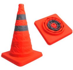 Cône de signalisation, pliable