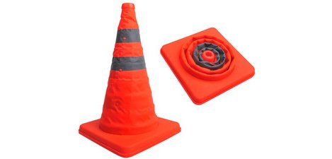 Cône de signalisation, pliable