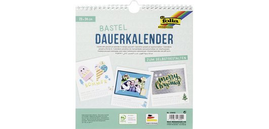 Calendrier mural créatif, 230 x 240 mm