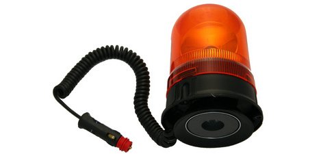 Rotating beacon, orange, 12 V / 55 watts