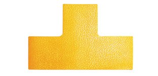 Marquage de place, forme T, autocollant, jaune