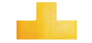 Marquage de place, forme T, autocollant, jaune