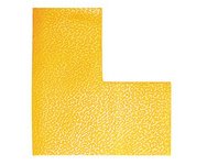 Marquage de place, forme L, autocollant, jaune