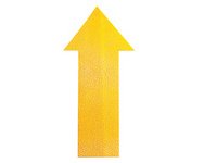 Marquage de place, flèche, autocollant, jaune