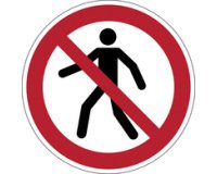 Panneau d'interdiction Interdit aux piétons