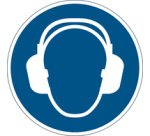 Panneau de sécurité 'Porter un casque anti-bruit'