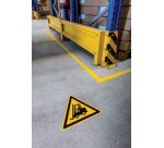 Panneau de signalisation 'attention chariots