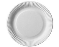Assiette en carton 'pure', rond, 190 mm, blanc