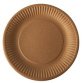 Assiette en carton 'pure', rond, 190 mm, marron