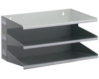 Station de tri Business, 3 compartiments, gris