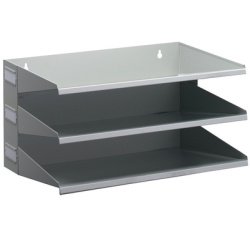 Station de tri Business, 3 compartiments, gris