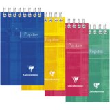 Bloc Pupitre reliure intégrale en-tête 7,5x12,7cm 120 pages détachables petits carreaux - Assortis